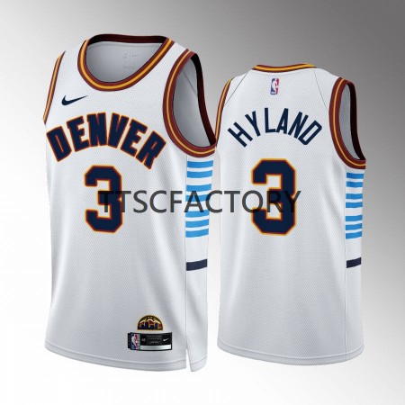 Dres Denver Nuggets Bones Hyland 3 Nike 2022-23 City Edition Plava Swingman - Muške